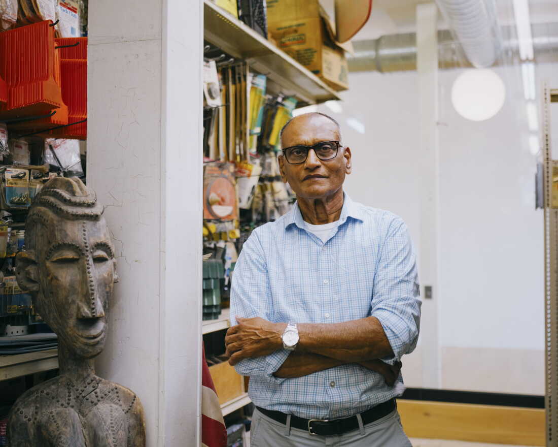 Ken Mehta, the owner of a neighborhood hardware store on Chicago's south side, which Gates purchased in 2014 when Mehta was looking to retire.