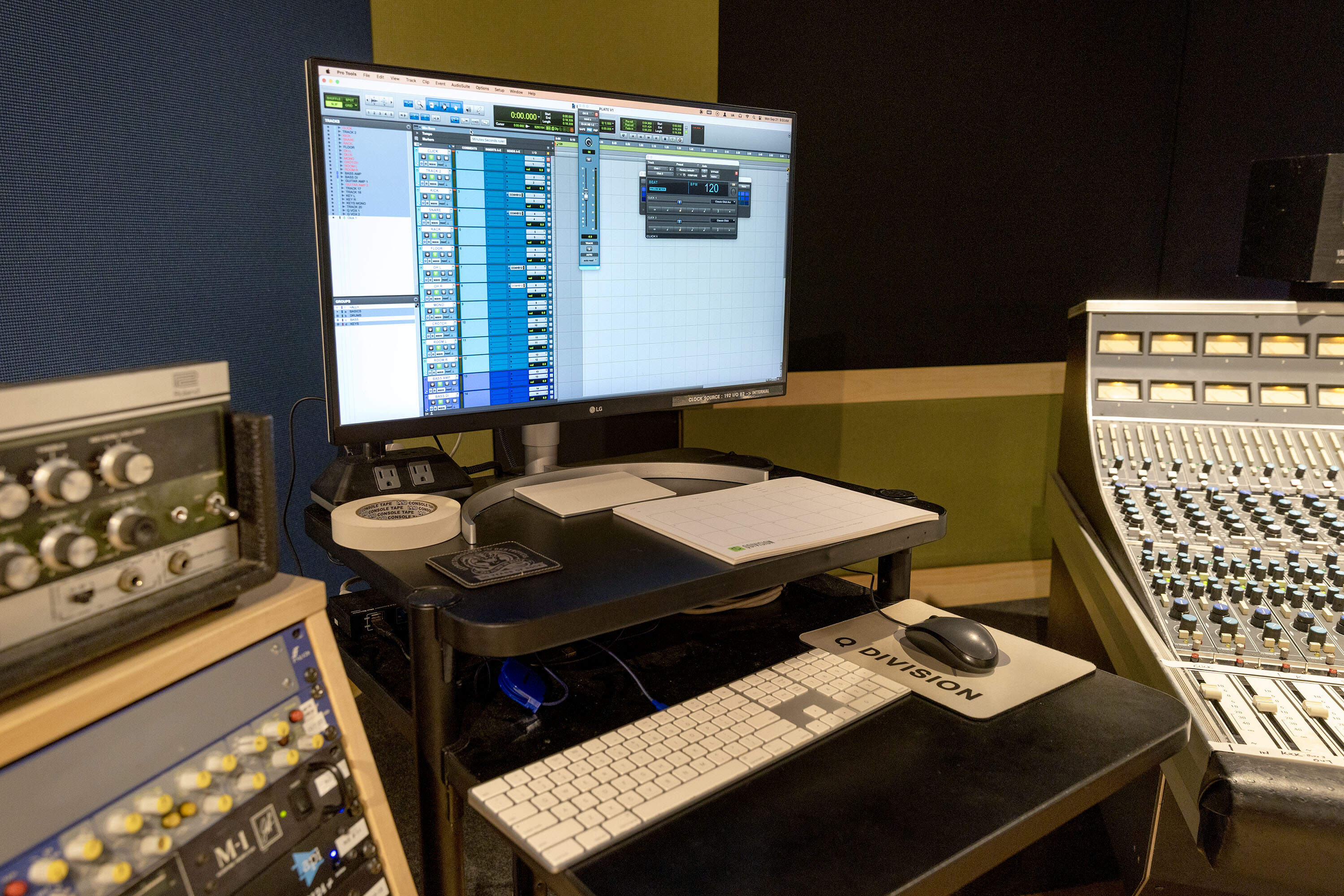 A digital recording machine, the replacement for multitrack tape recorders, at Q Division Studios in Cambridge, Mass. (Robin Lubbock/WBUR)