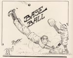 Pinto Colvig drew this cartoon in 1912 for the Oregon Agricultural College (now Oregon State University) newspaper.