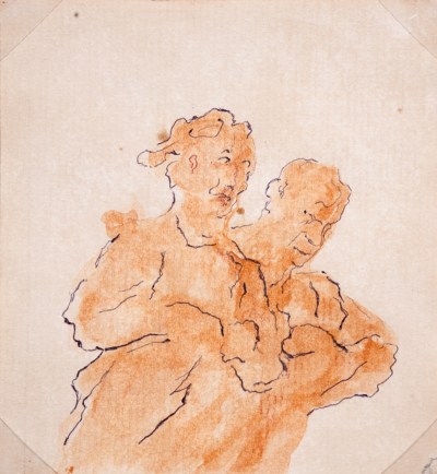 Mark Landis, untitled drawing in the style of Honoré Daumier, n.d.